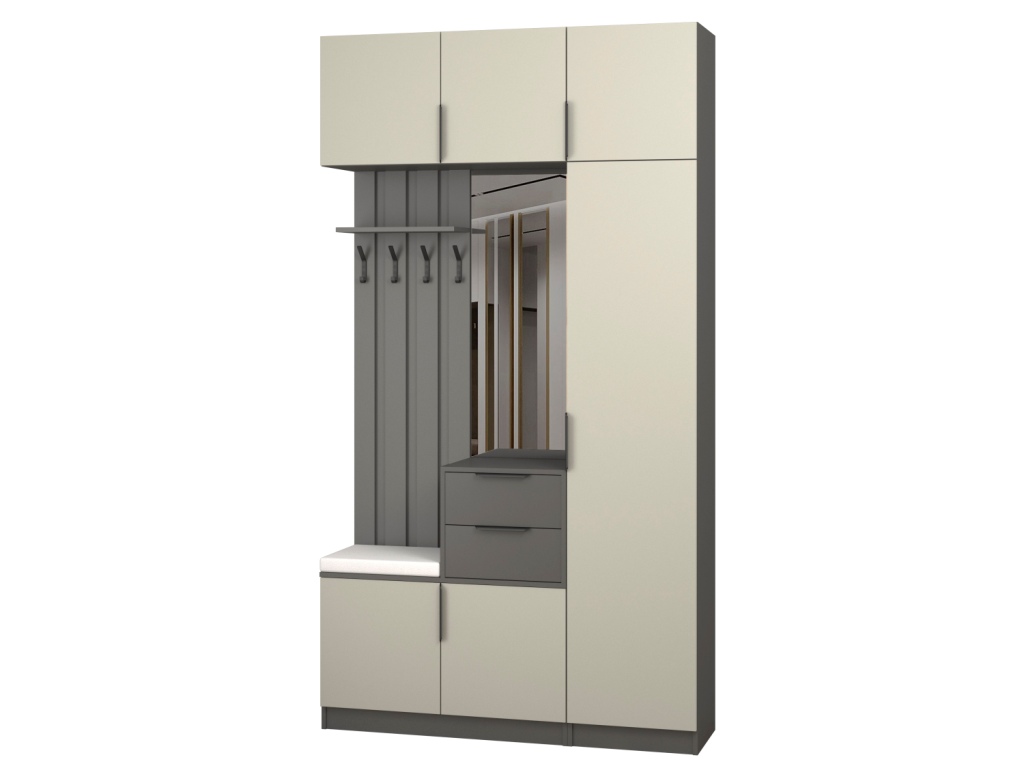 Прихожая Трим 5 МДФ (темно-серый - SF-028 Аконит).jpg