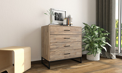 Комод "Лофт-4 ЛДСП"