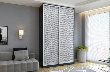 Шкаф купе 2-х дверный "Сканди-5" фотопечать