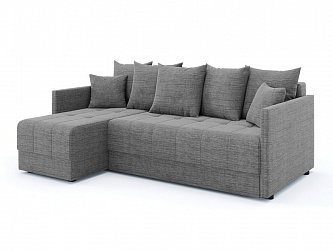 Угловой диван "Хант" рогожка дрим грей