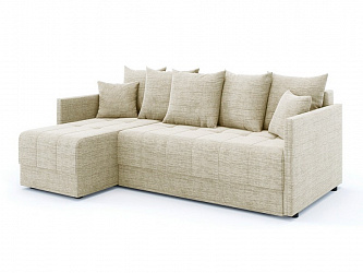 Угловой диван "Хант" рогожка дрим беж