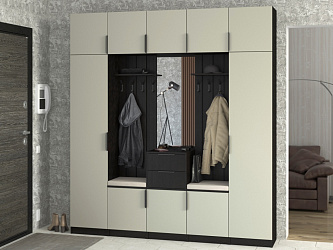 Модульная прихожая "Трим-10" МДФ