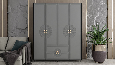 Шкаф 4-х дверный "Ришелье-19"