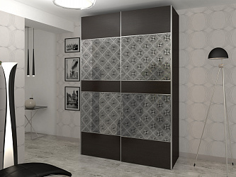 Шкаф купе 2-х дверный "Рондо 2-13" с зеркалами