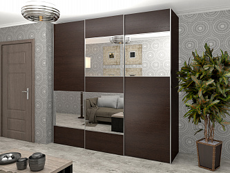 Шкаф купе 3-х дверный "Рондо 3-34" с зеркалами