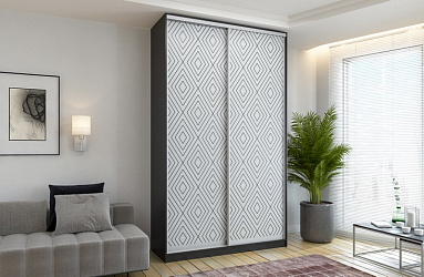 Шкаф купе 2-х дверный "Сканди-6" фотопечать